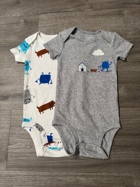 Carters Dog/Monster Bodysuit Bundle